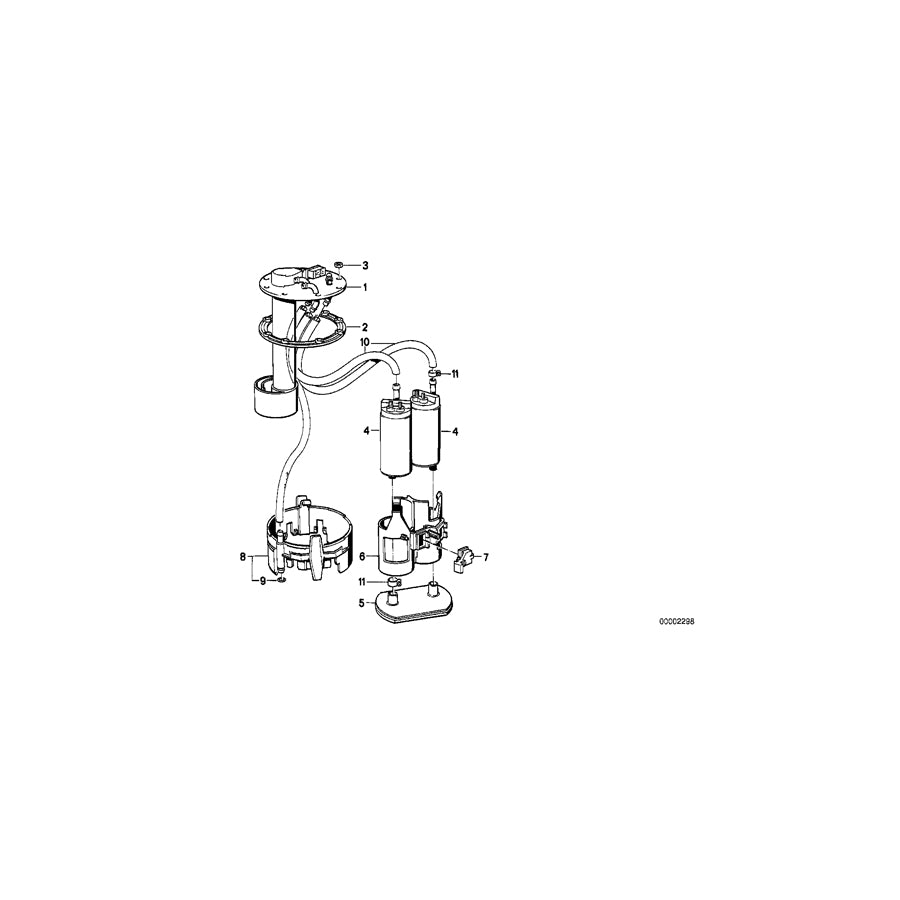 Genuine BMW 16146768653 E32 Fuel Pump (Inc. 750iLS, 750iL & 750i) | ML Performance UK