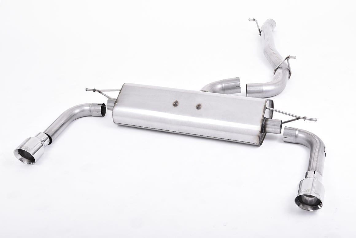 MillTek SSXAU482 Audi A3 Non-Resonated Cat-Back Exhaust with Polished Tips