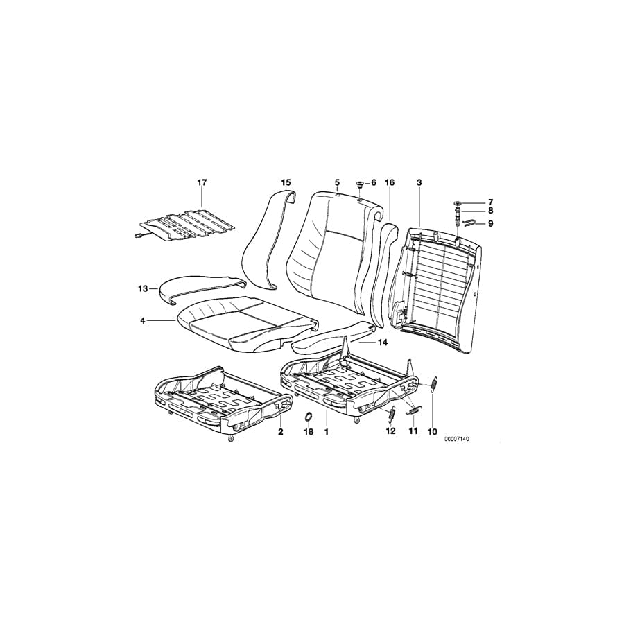 Genuine BMW 52108116268 E34 E32 Lever Right (Inc. 740i, 524td & 735iL) | ML Performance UK Car Parts
