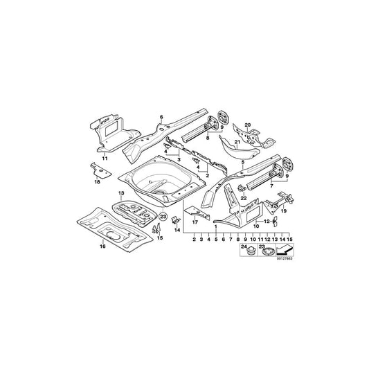 Genuine BMW 41127135444 E64 Mount, Tension Strut (Inc. 645Ci) 1 | ML Performance UK Car Parts