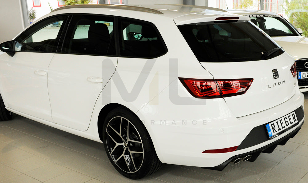 Rieger 00088176 SEAT 5F Leon FR Rear Diffuser 9 | ML Performance UK Car Parts
