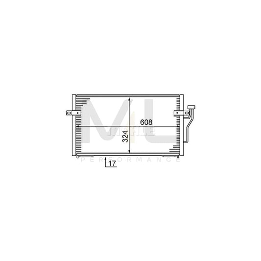 MAHLE ORIGINAL AC 213 000S Air conditioning condenser without dryer | ML Performance Car Parts
