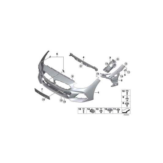 Genuine BMW 51118746250 G29 Trim Cover, Bumper, Primed, Front US (Inc. Z4 30i & Z4 M40i) | ML Performance UK Car Parts