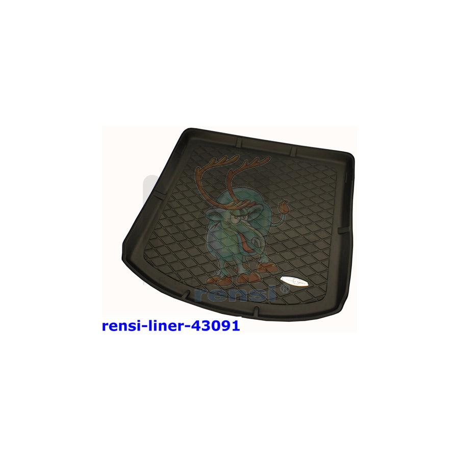 RENSI 43091 Car boot tray for VW TOURAN Plastic, 3rd seat row must be sunk | ML Performance Car Parts