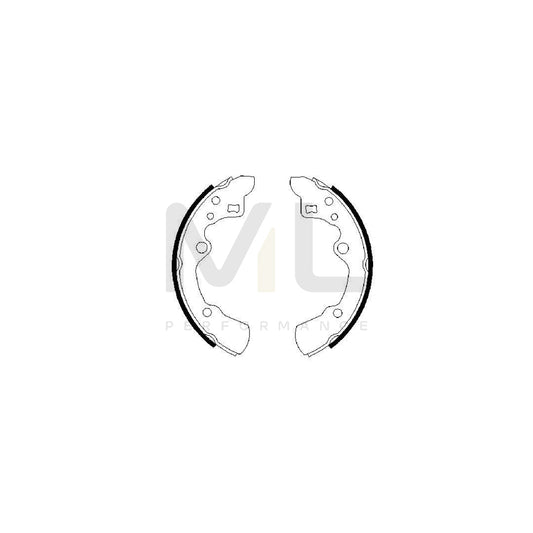 BOSCH 0 986 487 258 Brake Shoe Set | ML Performance Car Parts