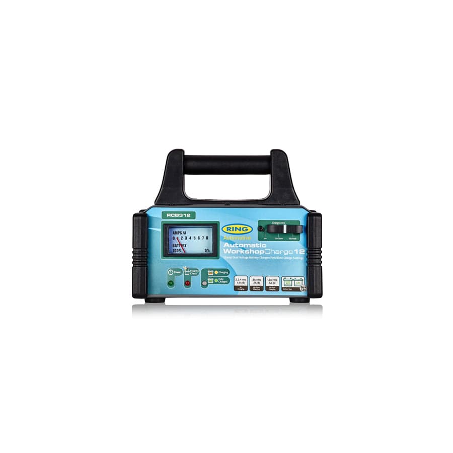 RING RCB312 12A 6/12V Fully Auto Battery Charger Metal Case | ML Performance