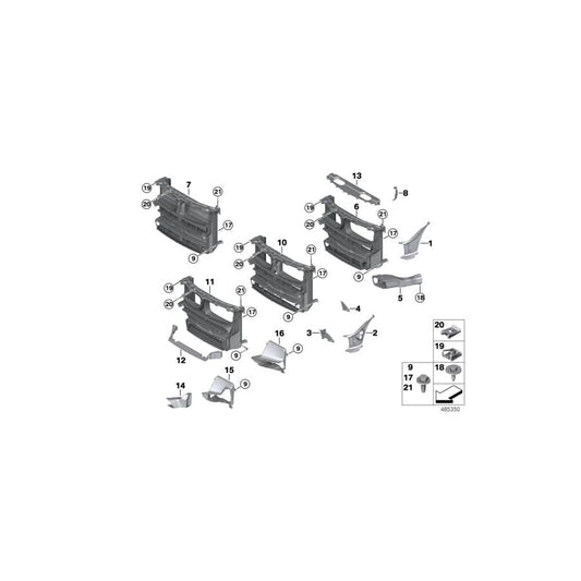 Genuine BMW 51648057051 F15 F16 Cooling Air Ducting M (Inc. X5 M50dX & X6 M50dX) | ML Performance UK Car Parts