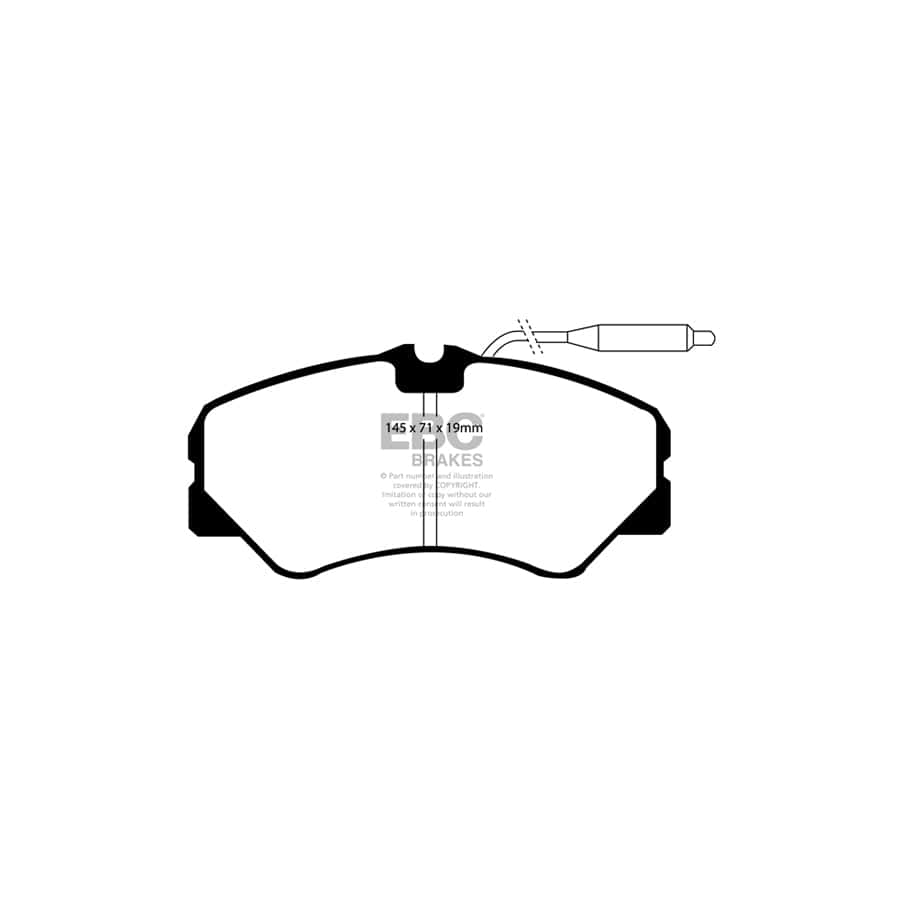 EBC PDKF083 Alfa Romeo Citroen Fiat Peugeot Ultimax Front Brake Pad & Plain Disc Kit 2 | ML Performance UK Car Parts