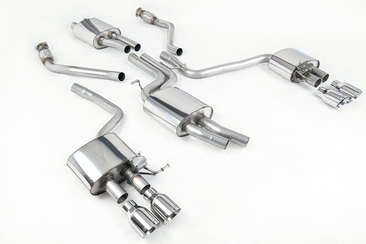 MillTek SSXAU506 Audi SQ5 Cat-Back Exhaust with Quad Polished Tips