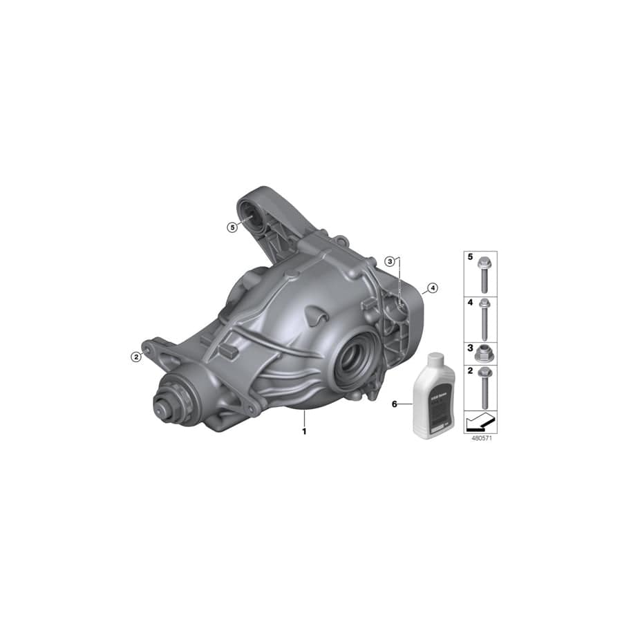 Genuine BMW 33108695524 G15 G16 G14 Exch. Final Drive With Differential 225ALS I=2,93 (Inc. 840i & 840iX) | ML Performance UK Car Parts