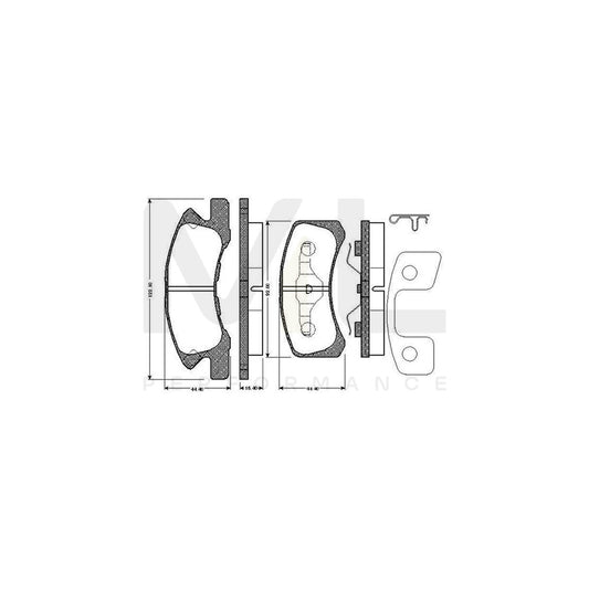 Bosch 0986Tb2884 Brake Pad Set Excl. Wear Warning Contact, With Accessories  | ML Performance Car Parts