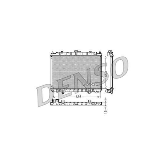 Denso DRM46023 Drm46023 Engine Radiator For Nissan X-Trail (T30) | ML Performance UK