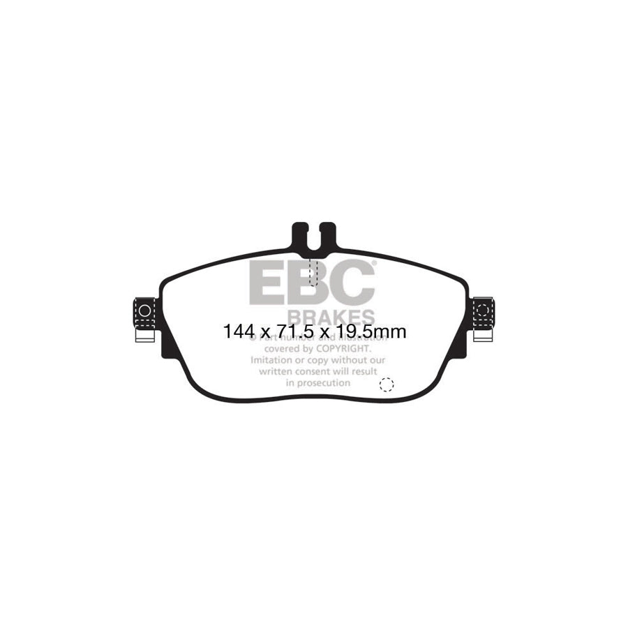 EBC PD40K1186 Mercedes-Benz C/X117 X156 Ultimax Pad & Plain Disc Kit 2 | ML Performance UK Car Parts