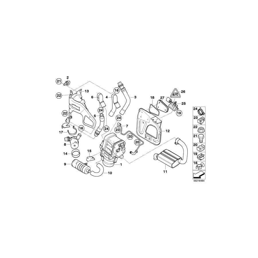 Genuine BMW 64126953097 M F06 E91 Support, Water Pump (Inc. 750Li, 320d ed & 323i) | ML Performance UK Car Parts