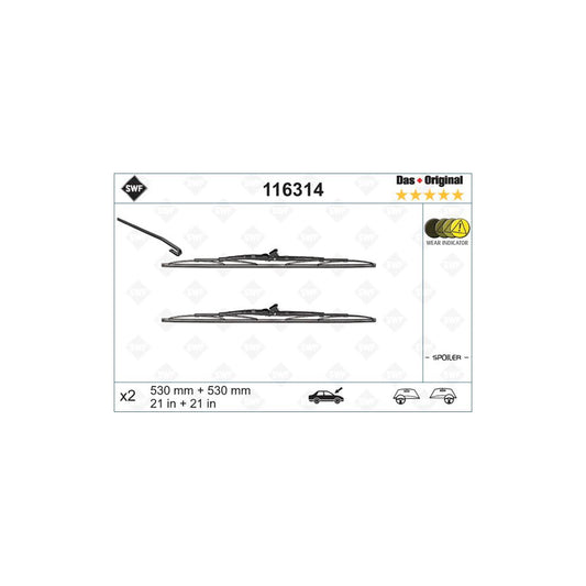 Swf Original 116314 Wiper Blade | ML Performance UK Car Parts