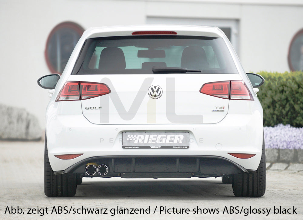 Rieger 00099170 VW Mk7 Golf GTD Rear Diffuser 3 | ML Performance UK Car Parts