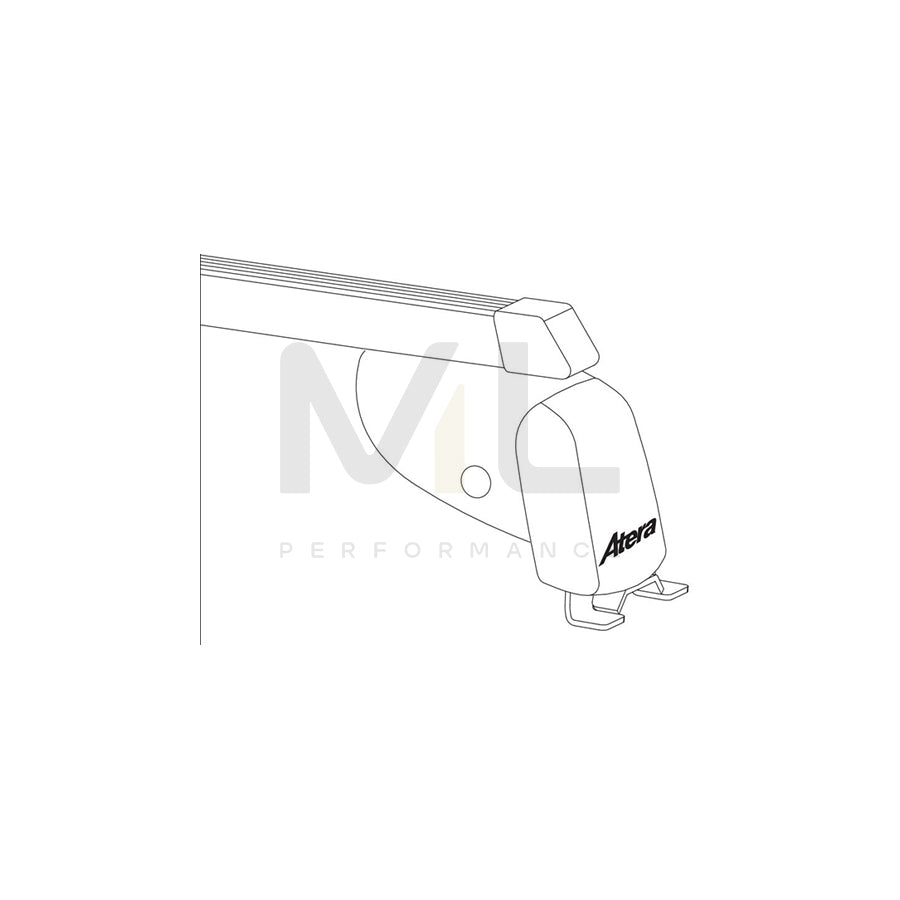 ATERA SIGNO 044157 Roof bars for cars without rails, 137 cm, 100 kg, Steel | ML Performance Car Parts
