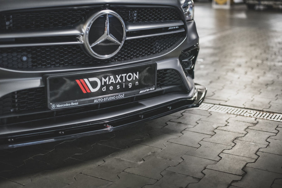 Maxton Design Mercedes Benz CLA35 AMG Aero C118 Front Splitter V.2