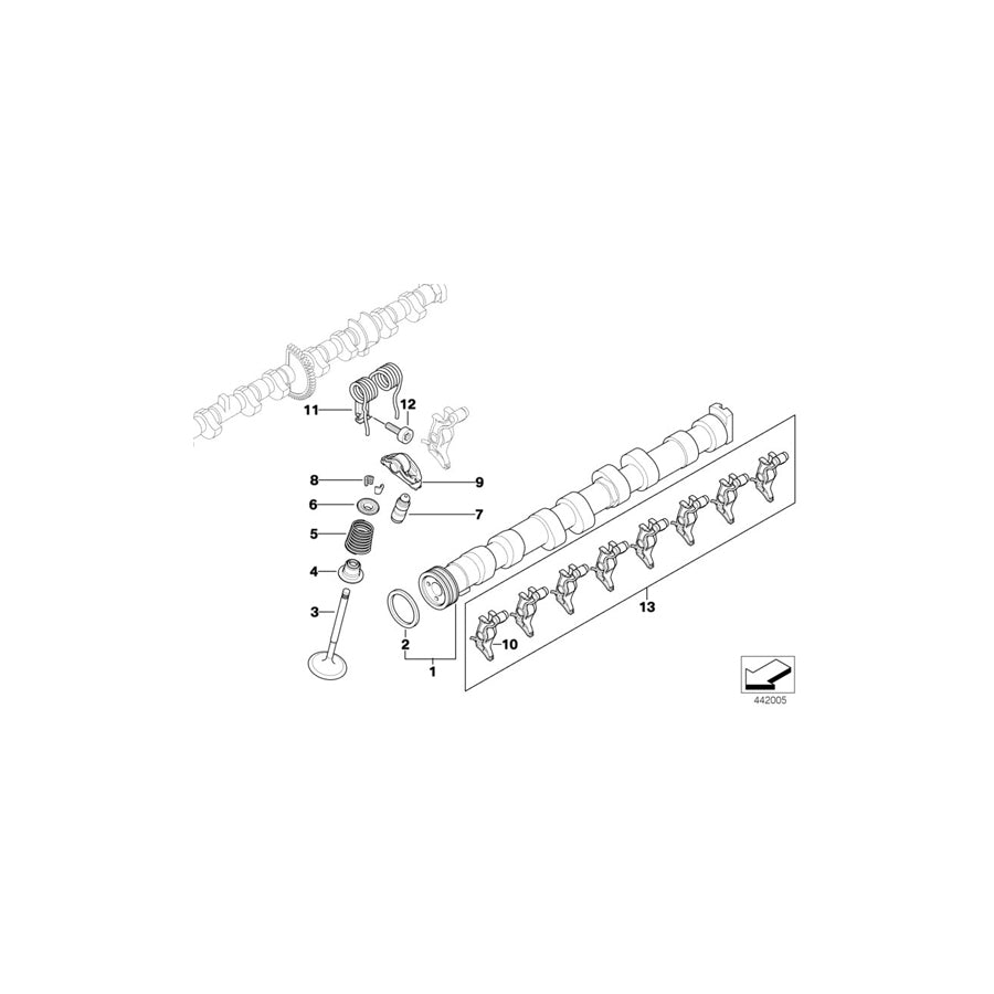 Genuine BMW 11347556439 E46 E93 E90 Valve Spring (Inc. 520i, 120i & X3 2.0i) | ML Performance UK Car Parts