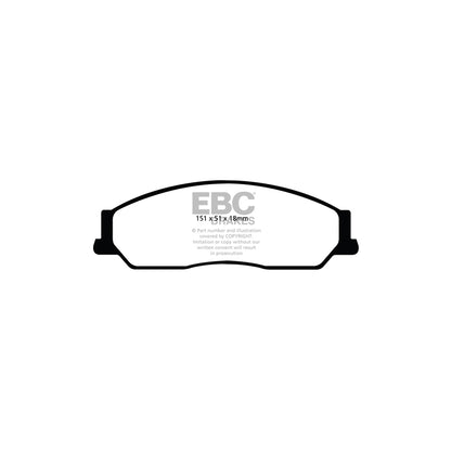 EBC DP22036 Toyota Greenstuff Front Brake Pads (Inc. Aurion, Avalon, Camry) 2 | ML Performance UK Car Parts