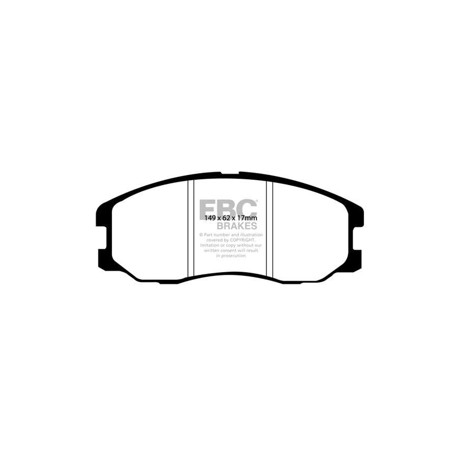 EBC DP61975 Chevrolet Opel Vauxhall Greenstuff Front Brake Pads (Inc. Captiva & Antara) 2 | ML Performance UK Car Parts