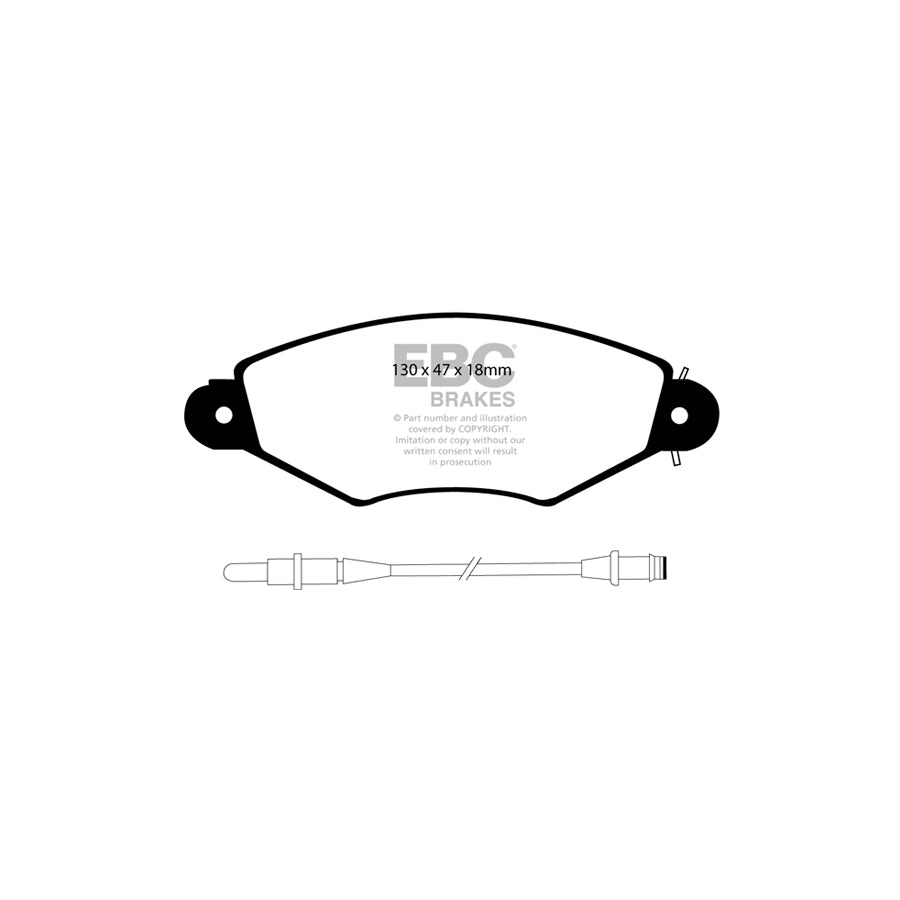 EBC DP21406 Renault Kangoo Greenstuff Front Brake Pads 2 | ML Performance UK Car Parts