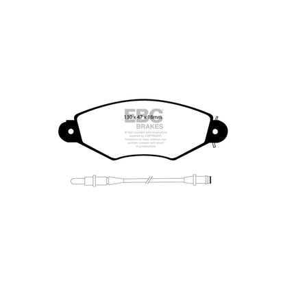 EBC DP21406 Renault Kangoo Greenstuff Front Brake Pads 2 | ML Performance UK Car Parts