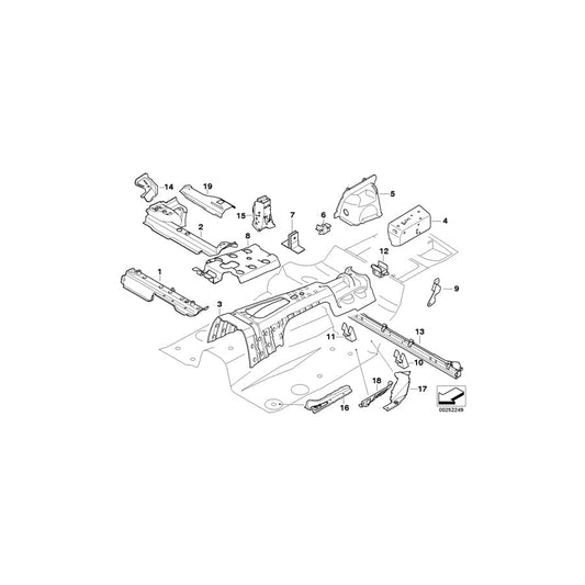 Genuine BMW 41127167051 E91 E84 Bracket For Front Left Tension Strut (Inc. X1 20i) 1 | ML Performance UK Car Parts