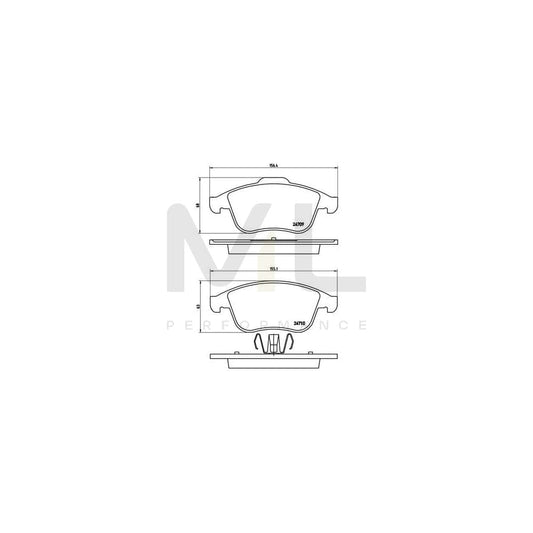 Brembo P 68 046 Brake Pad Set Excl. Wear Warning Contact | ML Performance Car Parts