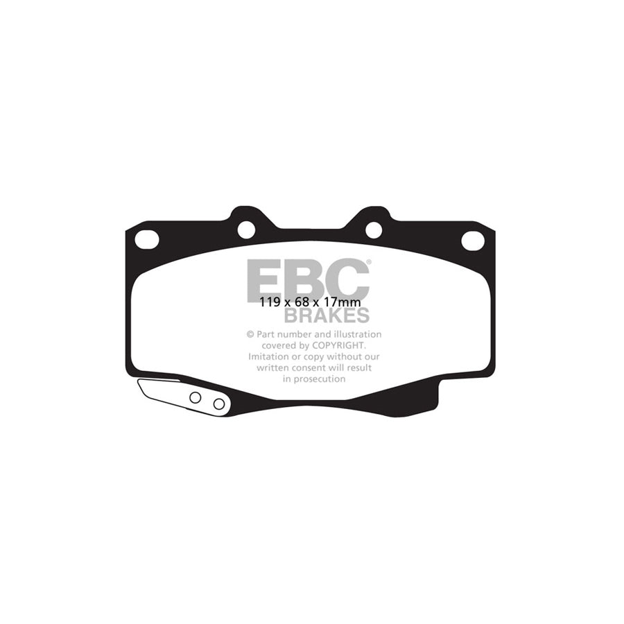 EBC DP62005 Toyota Greenstuff Front Brake Pads 2 | ML Performance UK Car Parts