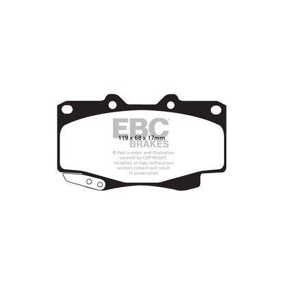 EBC DP62005 Toyota Greenstuff Front Brake Pads 2 | ML Performance UK Car Parts
