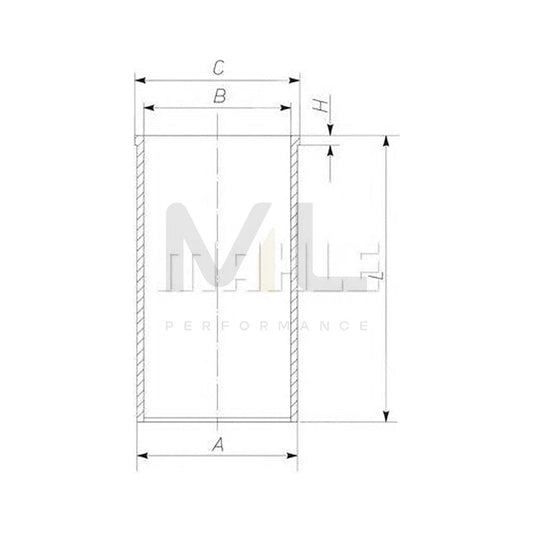 MAHLE ORIGINAL 043 WV 42 Cylinder Sleeve 100mm | ML Performance Car Parts