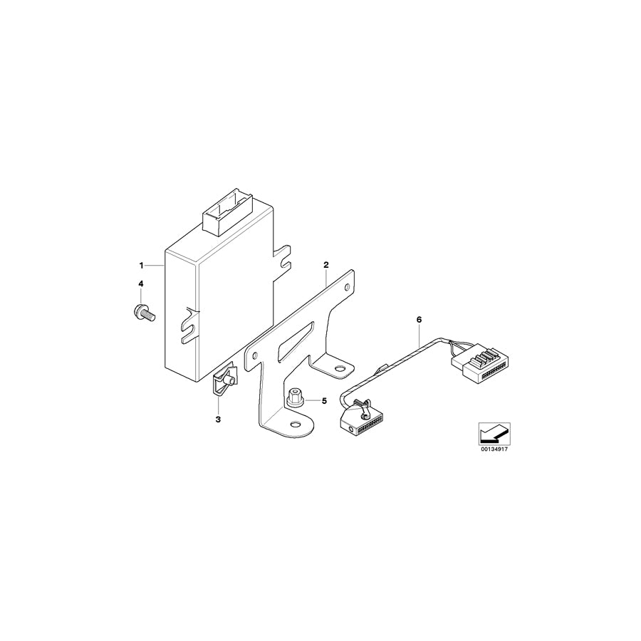 Genuine BMW 84136904140 E46 Bracket, Voice Input System (Inc. 316i) | ML Performance UK Car Parts