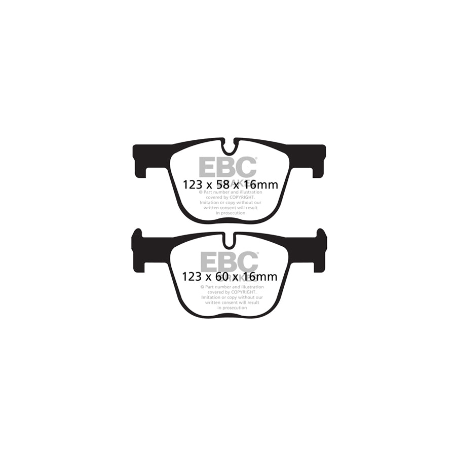 EBC DP52131NDX BMW Bluestuff NDX Rear Brake Pads  - ATE Caliper 2 | ML Performance UK Car Parts