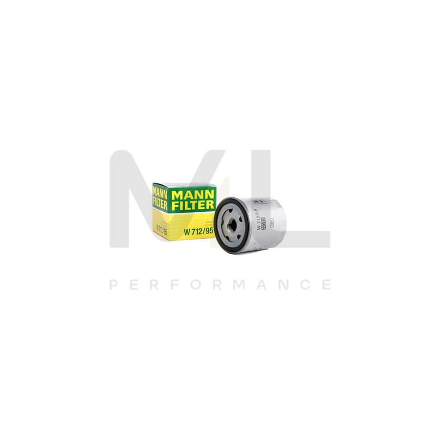 MANN-FILTER W 712/95 Oil Filter Spin-on Filter, with one anti-return valve | ML Performance Car Parts