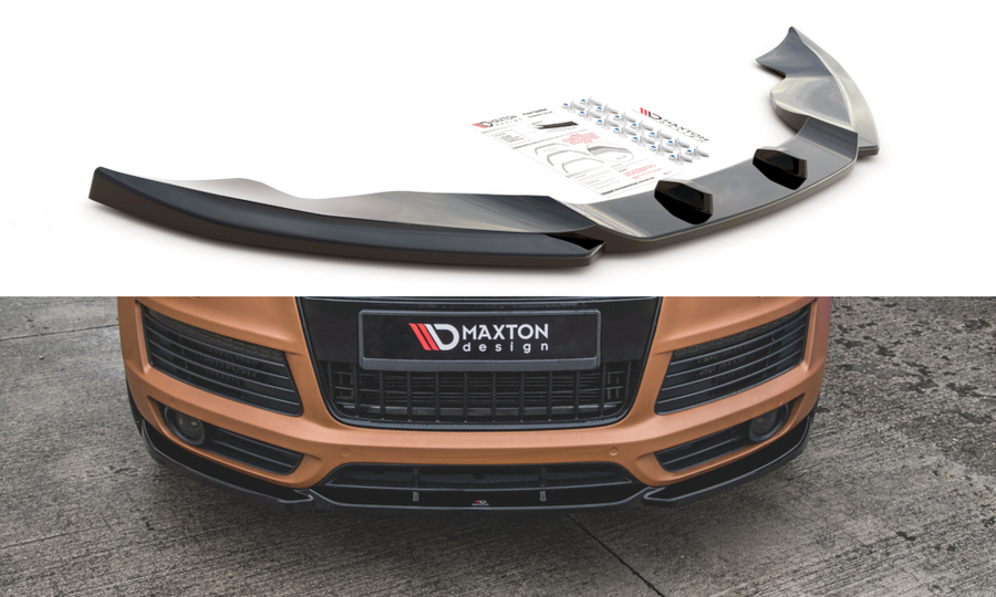 Maxton Design AU-Q7-1-SLINE-FD1T Front Splitter Audi Q7 S-Line MK1 | ML Performance UK Car Parts