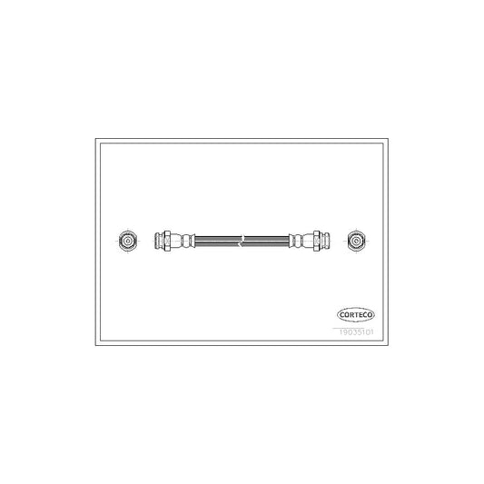 Corteco 19035101 Brake Hose For Mitsubishi L300 / Delica | ML Performance UK