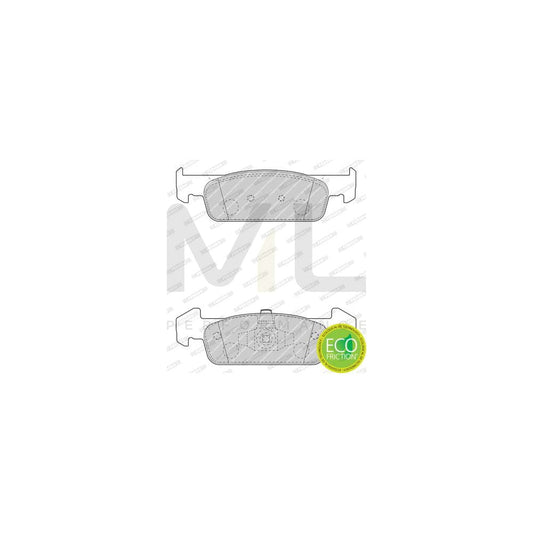 Ferodo Premier Eco Friction Fvr656 Brake Pad Set Incl. Wear Warning Contact, With Accessories | ML Performance Car Parts