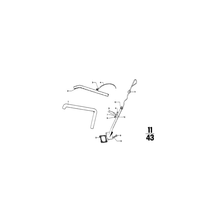 Genuine BMW 11120723140 Vent Hose 165mm OHNE LOCH (Inc. 2000, 1602 & 1800) | ML Performance UK Car Parts