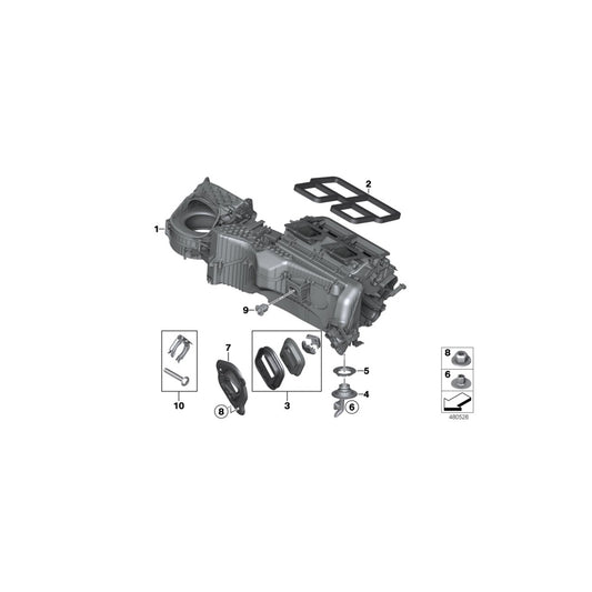 Genuine BMW 64119237643 F36 F20 F31 Set Of Parts Heater/Air Condit. Housing (Inc. 430i, 230i & 316i) | ML Performance UK