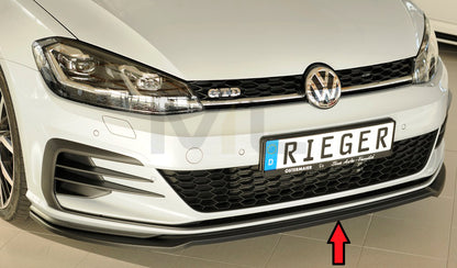 Rieger 00059580 VW Mk7 Golf Front Splitter (GTI, GTD & GTE) 1 | ML Performance UK Car Parts