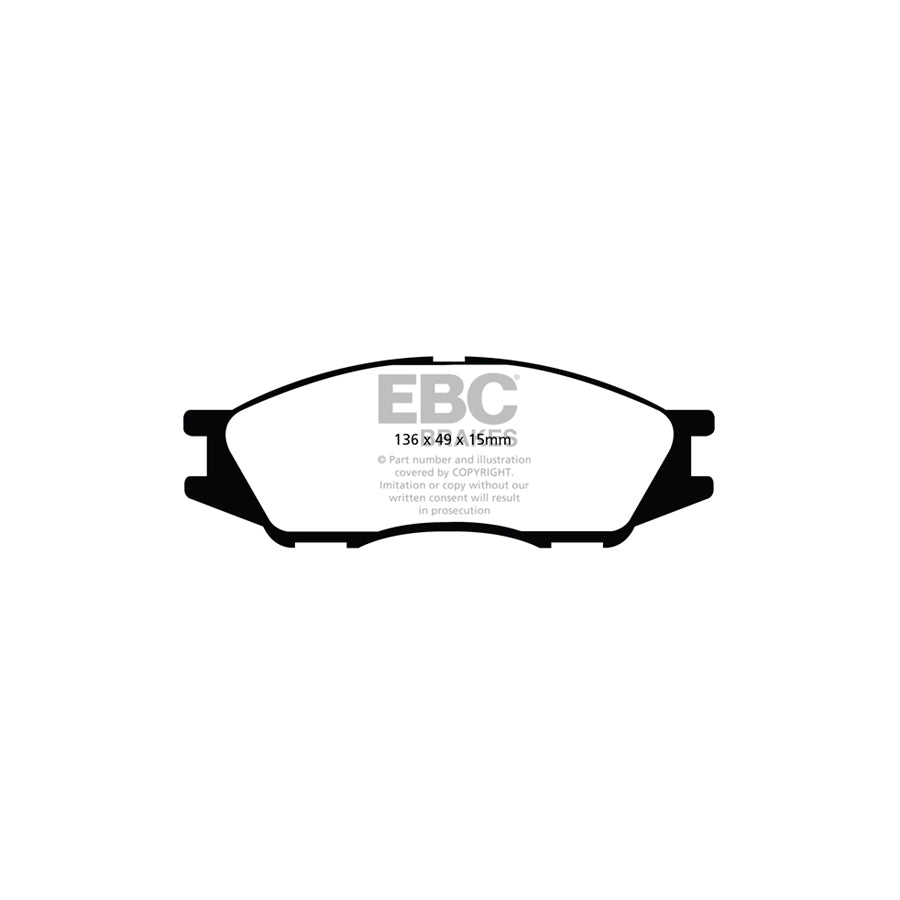EBC DP22038 Nissan Pulsar Greenstuff Front Brake Pads - Girling/TRW Caliper 2 | ML Performance UK Car Parts