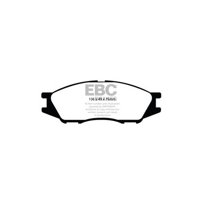EBC DP22038 Nissan Pulsar Greenstuff Front Brake Pads - Girling/TRW Caliper 2 | ML Performance UK Car Parts