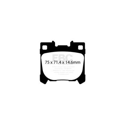 EBC DP82431RPX Toyota Yaris GR RP-X Full Race Rear Brake Pads 2 | ML Performance UK Car Parts