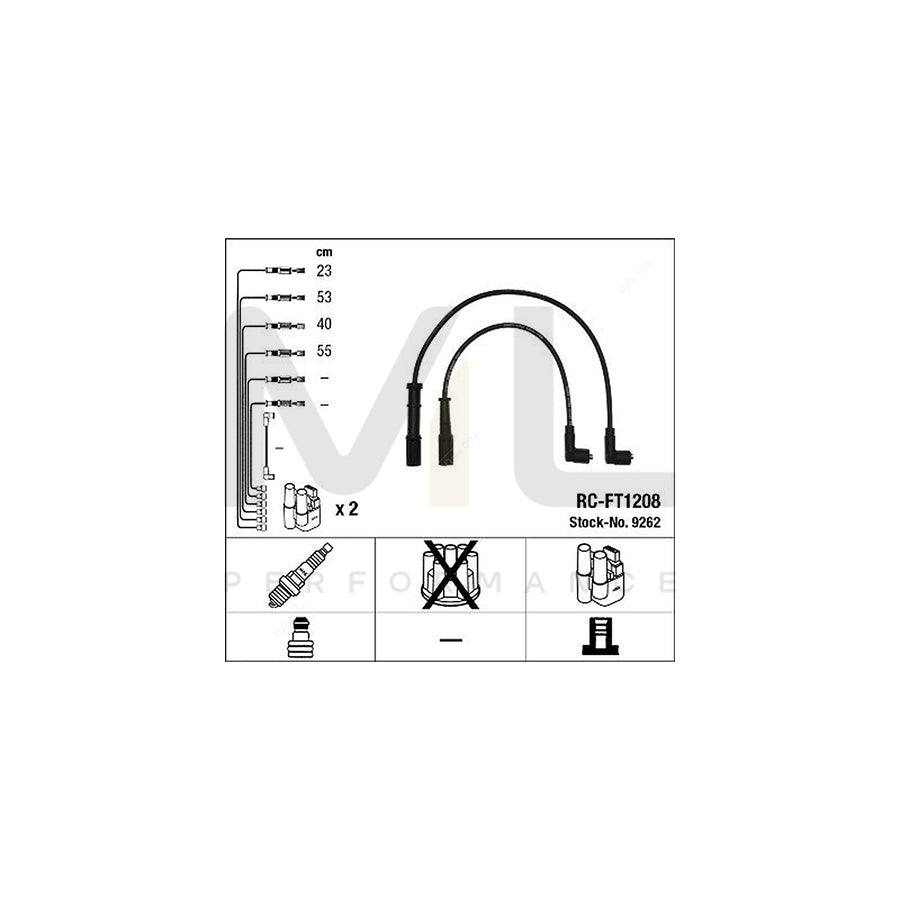 NGK Ignition Cable Kit RC-FT1208 (NGK9262) | ML Car Parts UK | ML Performance