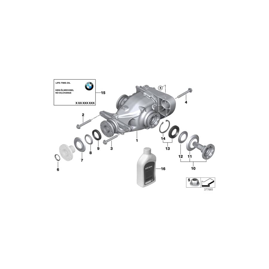 Genuine BMW 33107566190 E90 E92 Exch. Final Drive I=3,91 (Inc. 325xi & 328xi) | ML Performance UK Car Parts