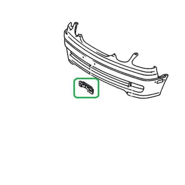 Genuine Lexus 52114-30110 GS Phase 2 Number Plate Bracket