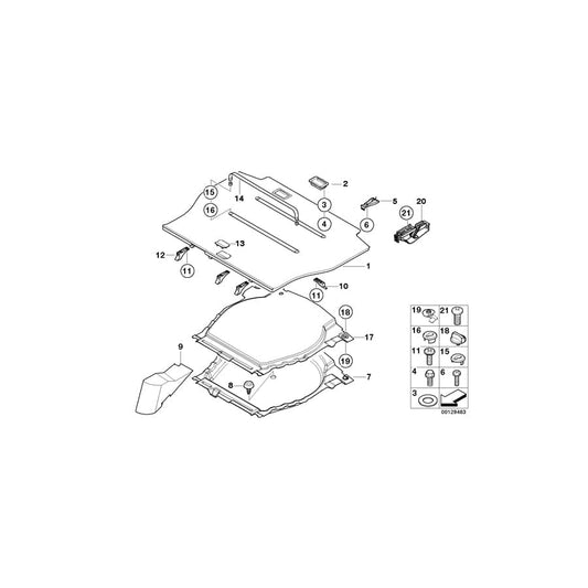 Genuine BMW 51477129742 E53 Floor Carpet, Luggage Compartment GRAU (Inc. X5 4.6is, X5 3.0d & X5 4.8is) | ML Performance UK Car Parts