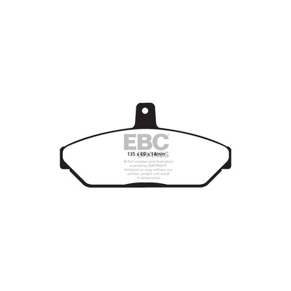 EBC DP22037 Ford Greenstuff Front Brake Pads (Inc. Fairlane & Falcon) 2 | ML Performance UK Car Parts