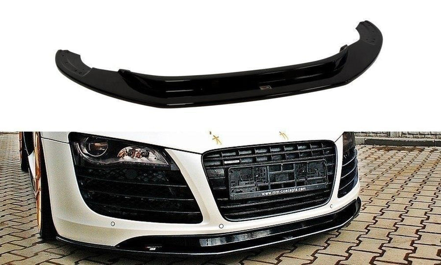 Maxton Design AU-R8-1-FD1+FD1RT Front Splitter Audi R8 MK1 | ML Performance UK Car Parts